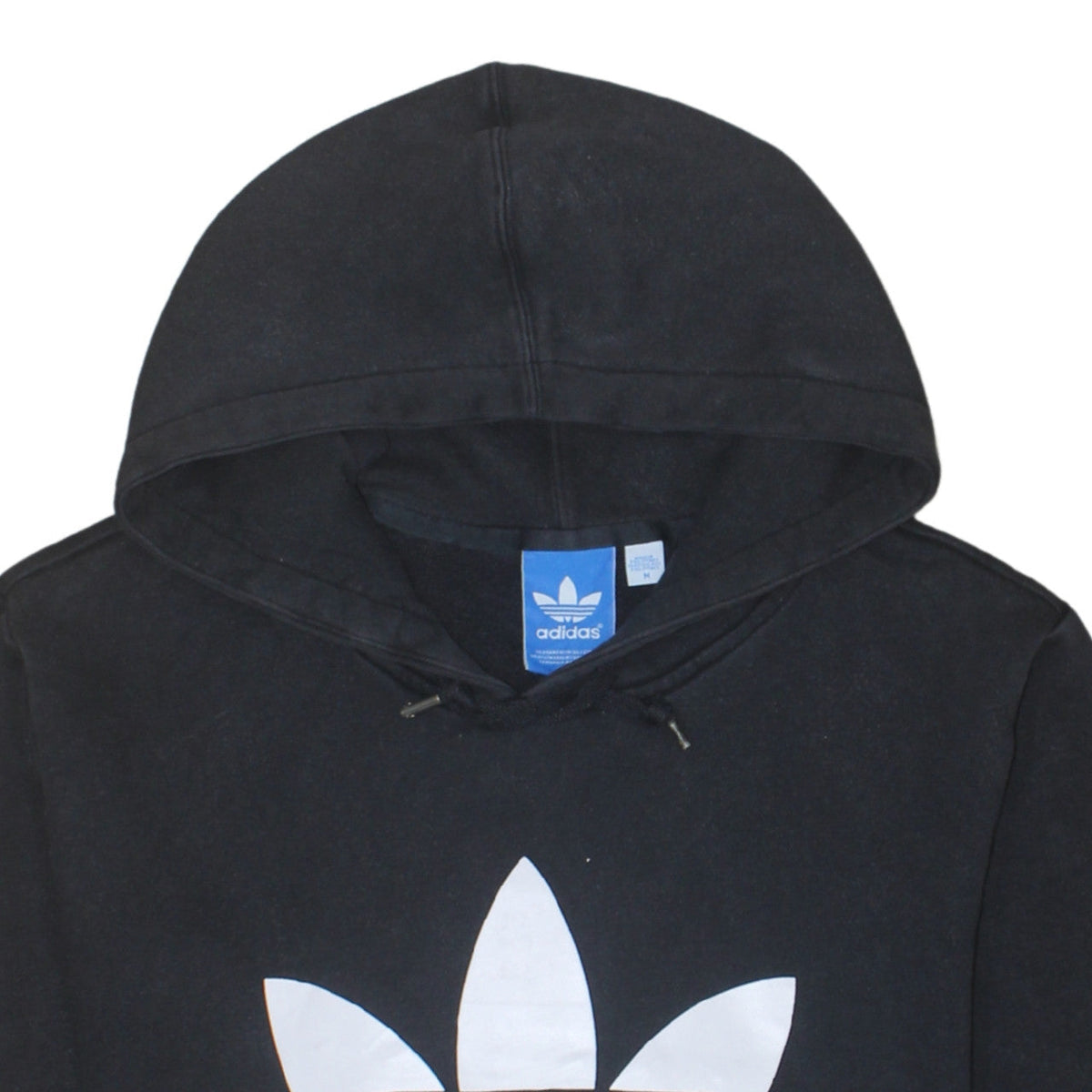 Adidas Men’s Black Pullover Hoodie Medium Logo Sportswear