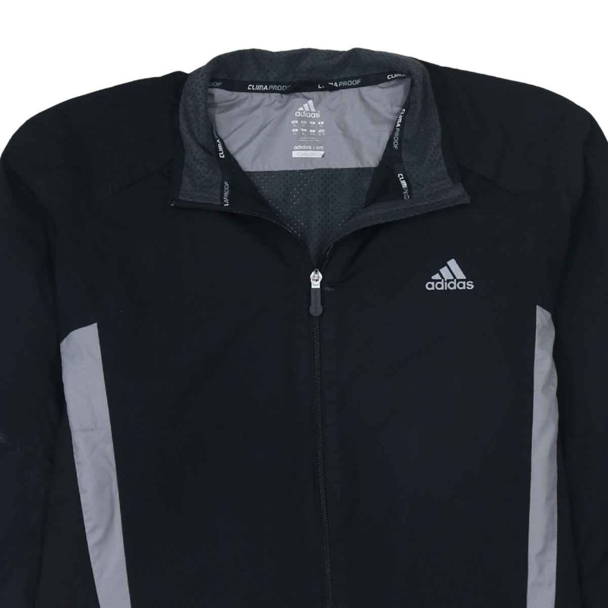 Adidas Mens Black XL ClimaProof Windbreaker Jacket