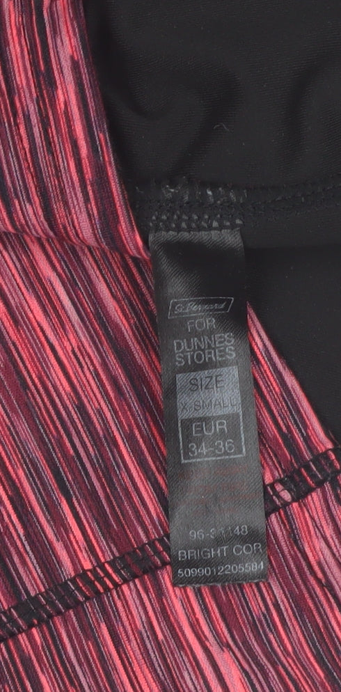 Dunnes Women’s Pink Track Jacket Size 8 Slim Fit Full Zip