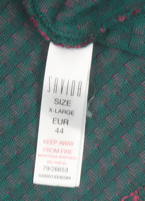 Savida Women's Multicoloured Check Tunic Blouse Size 16