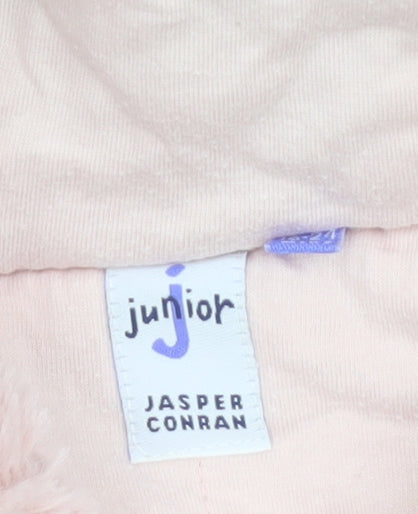 Jasper Conran Junior Pink Hooded Faux Fur Puffer Jacket 18-24 Months