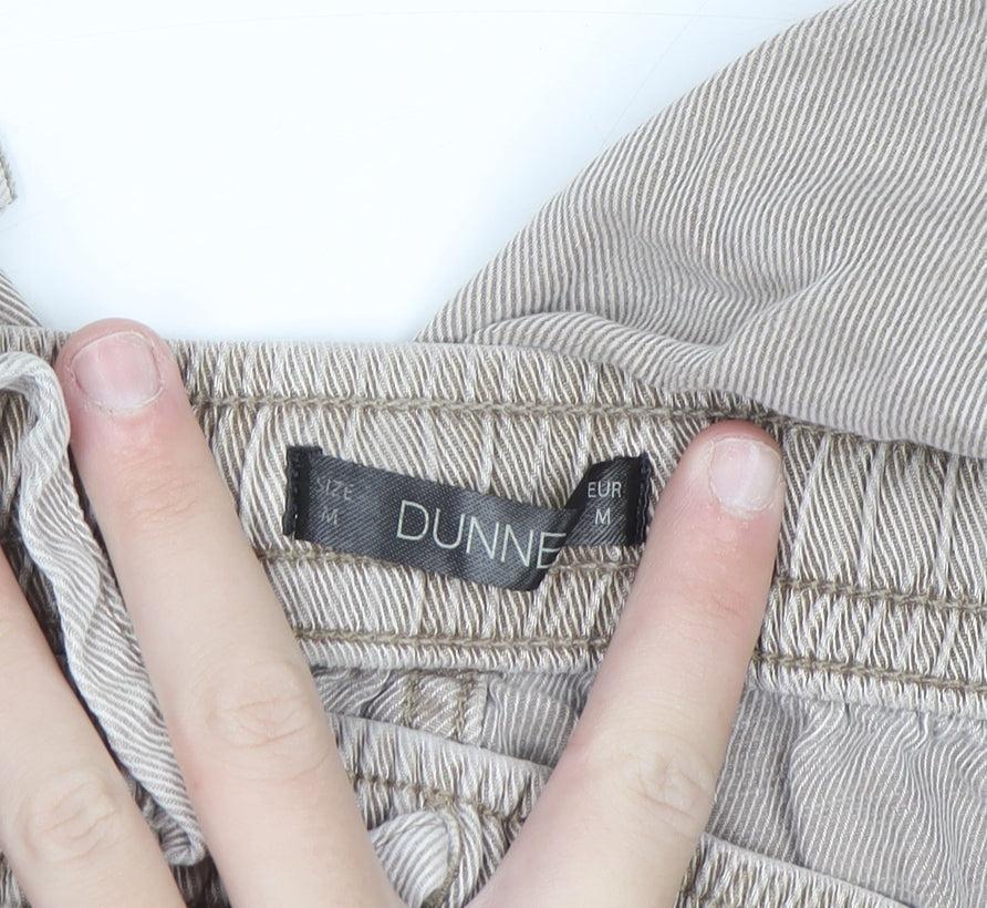 Dunnes Mens Beige Relaxed Fit Lyocell Cotton Casual Trousers M