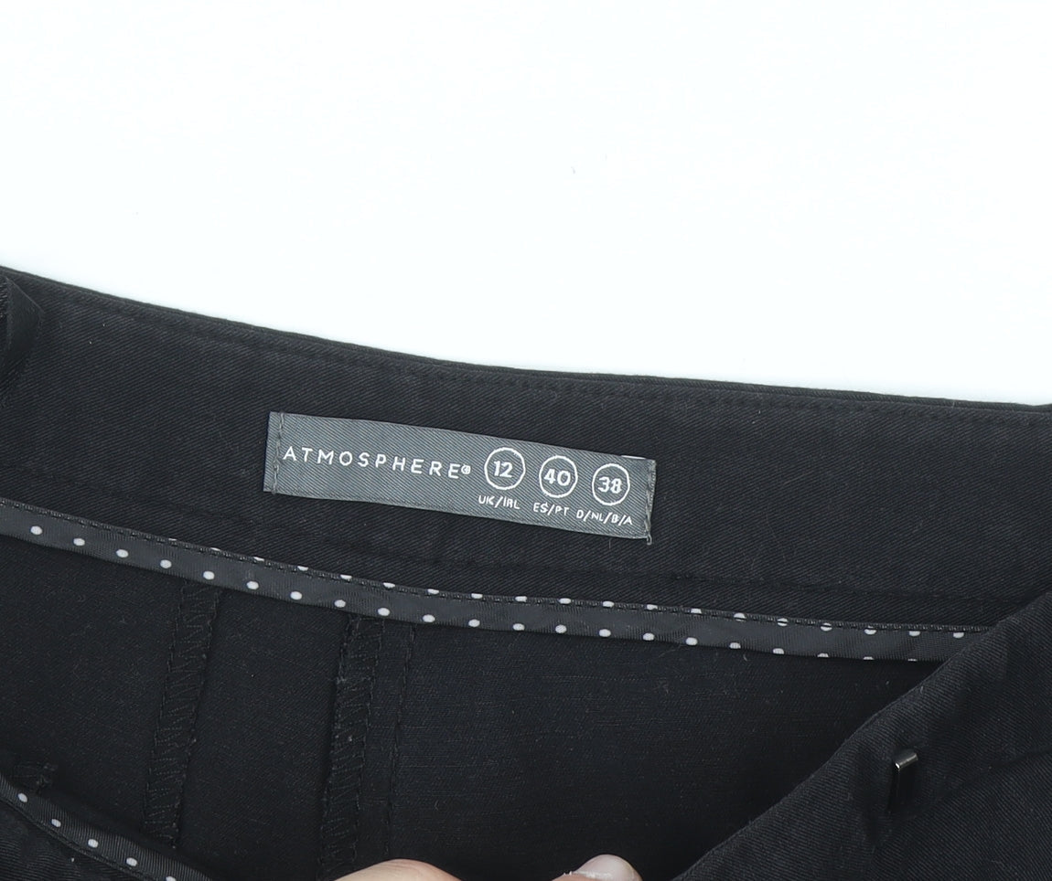 Atmosphere Women Black Stretch Dress Pants Size 12 Regular Workwear