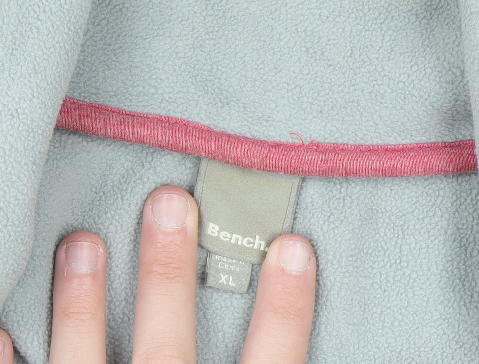 Bench Women Pink Full Zip Fleece Sweatshirt XL
