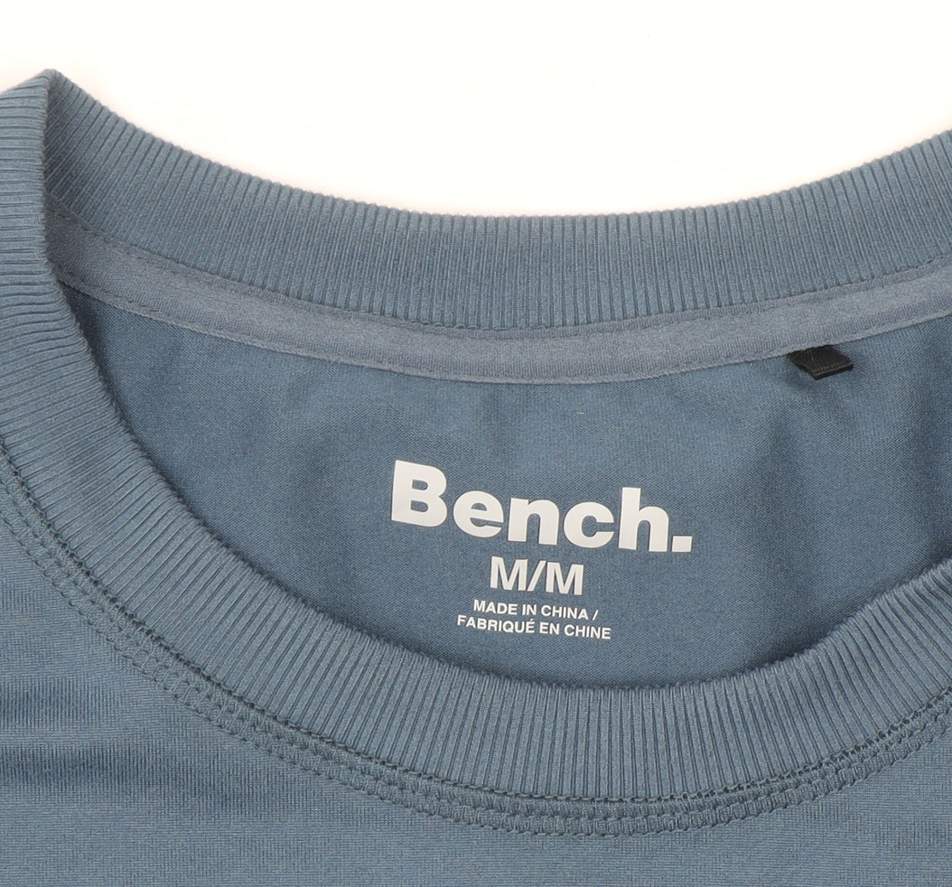 Bench Men's Blue Crew Neck Pullover Sweatshirt M Regular Fit