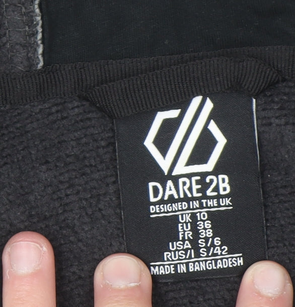 Dare 2b Womens Grey Full Zip Hooded Sweatshirt UK 10