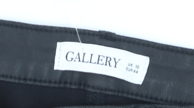 Gallery Women’s Black Slim Fit Stretch Jeggings UK 16