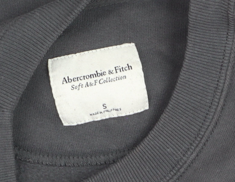 Abercrombie & Fitch Womens Grey Small Pullover Sweatshirt Paris Graphic