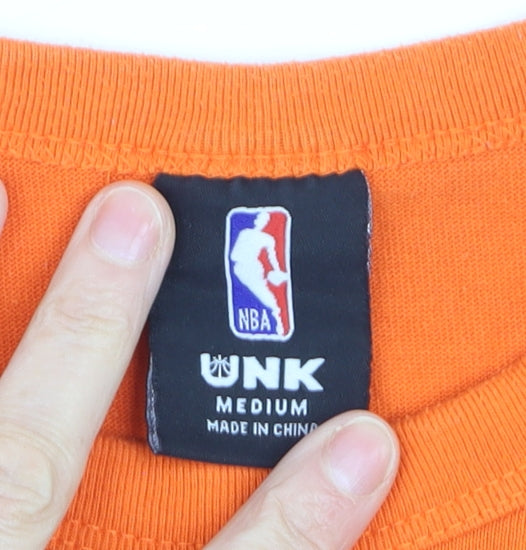 UNK NBA New York Knicks Women's Orange Crop Jumper M
