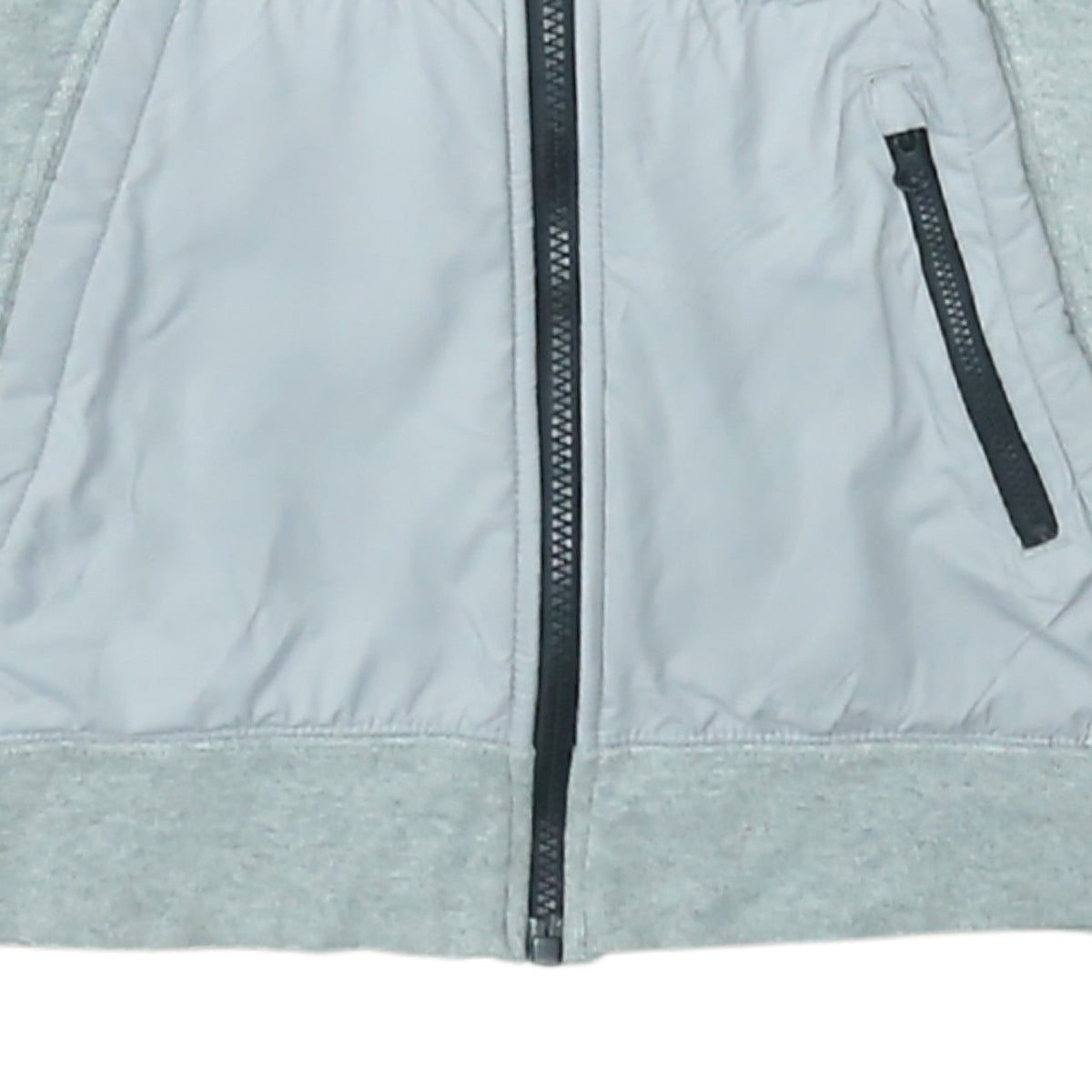 Nike Men's Grey Full Zip Hoodie M Regular Fit Cotton Blend