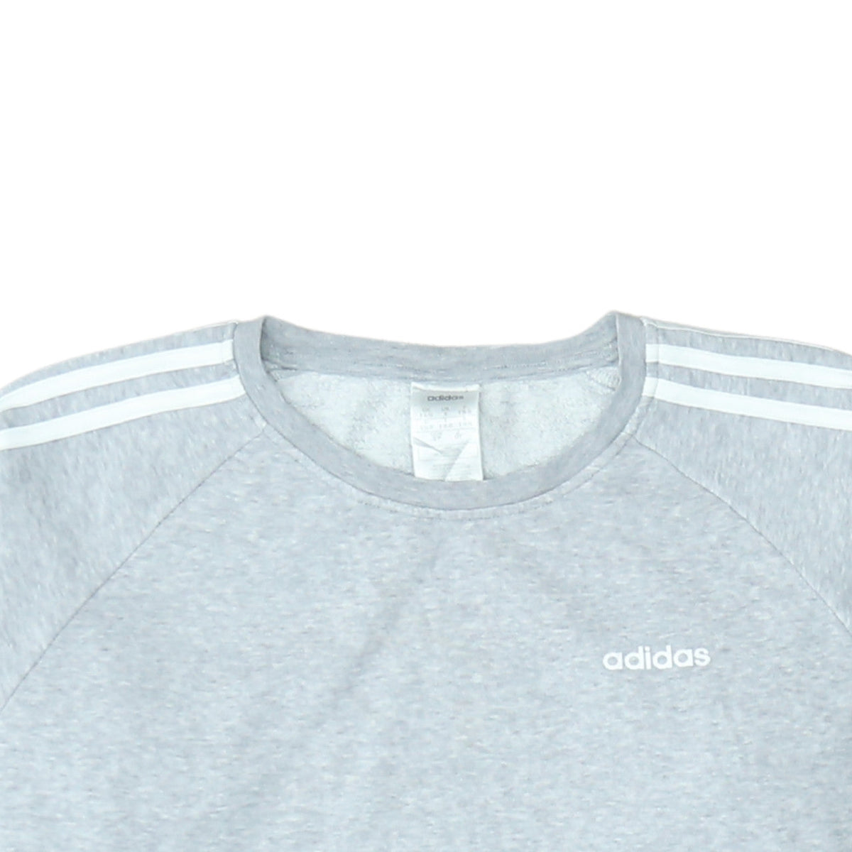 Adidas Women Grey Crew Neck Long Sleeve Sweatshirt Size S