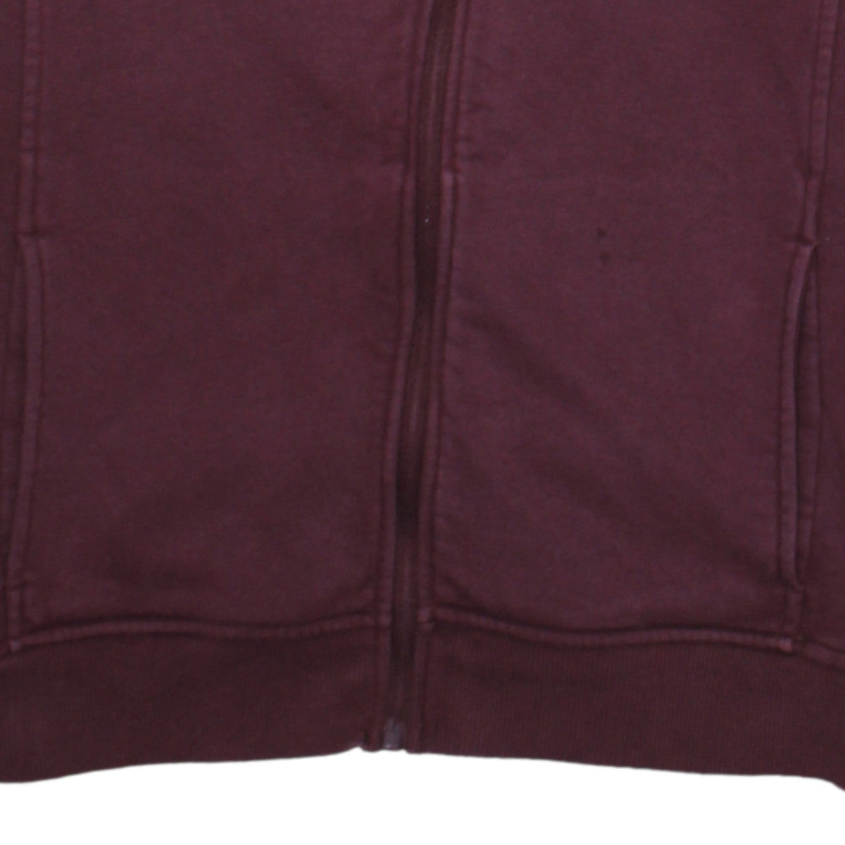 Canterbury Womens Burgundy Full Zip Hoodie Size 14 Cotton Blend