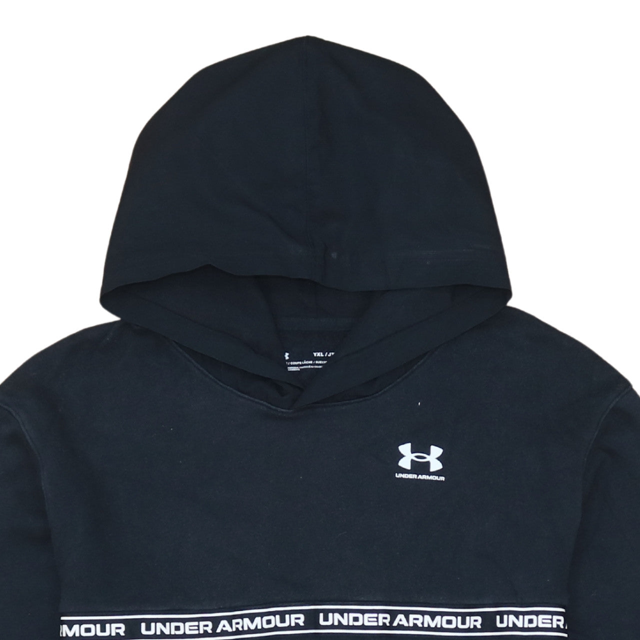 Under Armour Unisex Kids Black XL Pullover Fleece Hoodie
