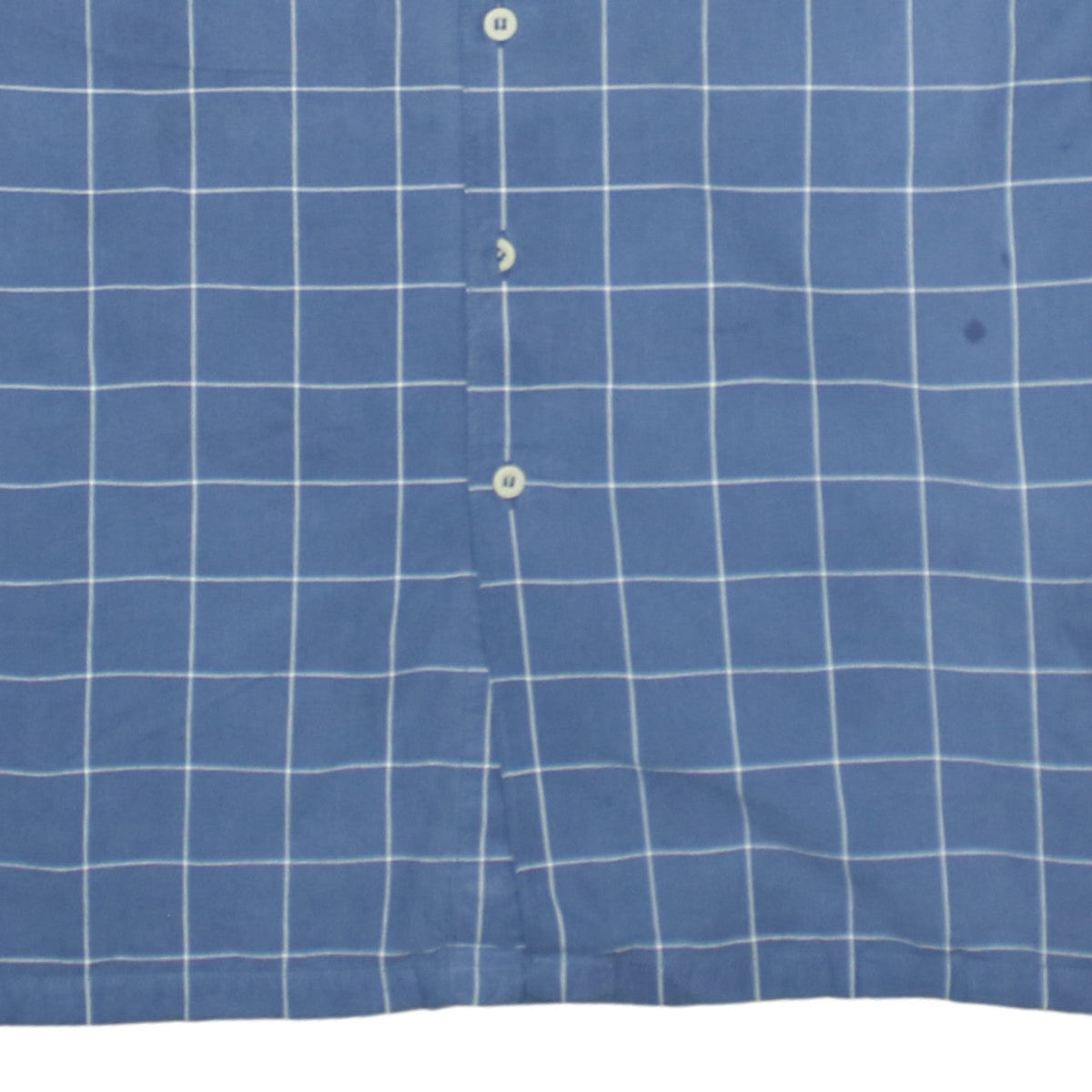 Levi's Men's Blue Check Band Collar Cotton Long Sleeve Shirt XL