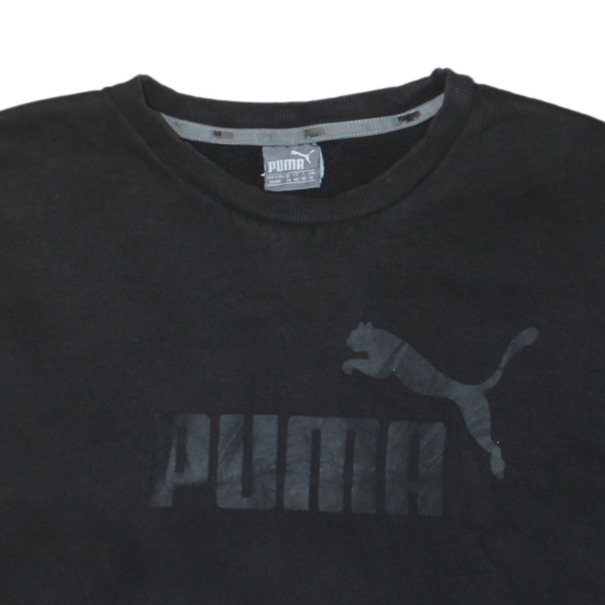 Puma Women's Black Crew Neck Pullover Sweatshirt Size 12