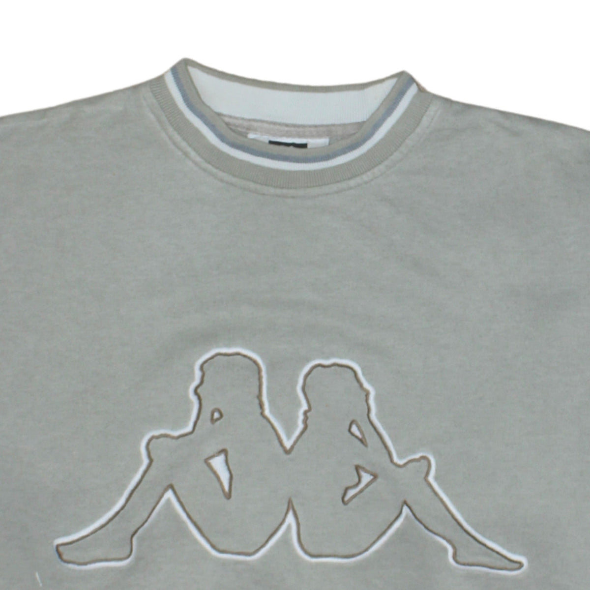 Kappa Womens Grey Sweatshirt Small Crew Neck Logo Pullover