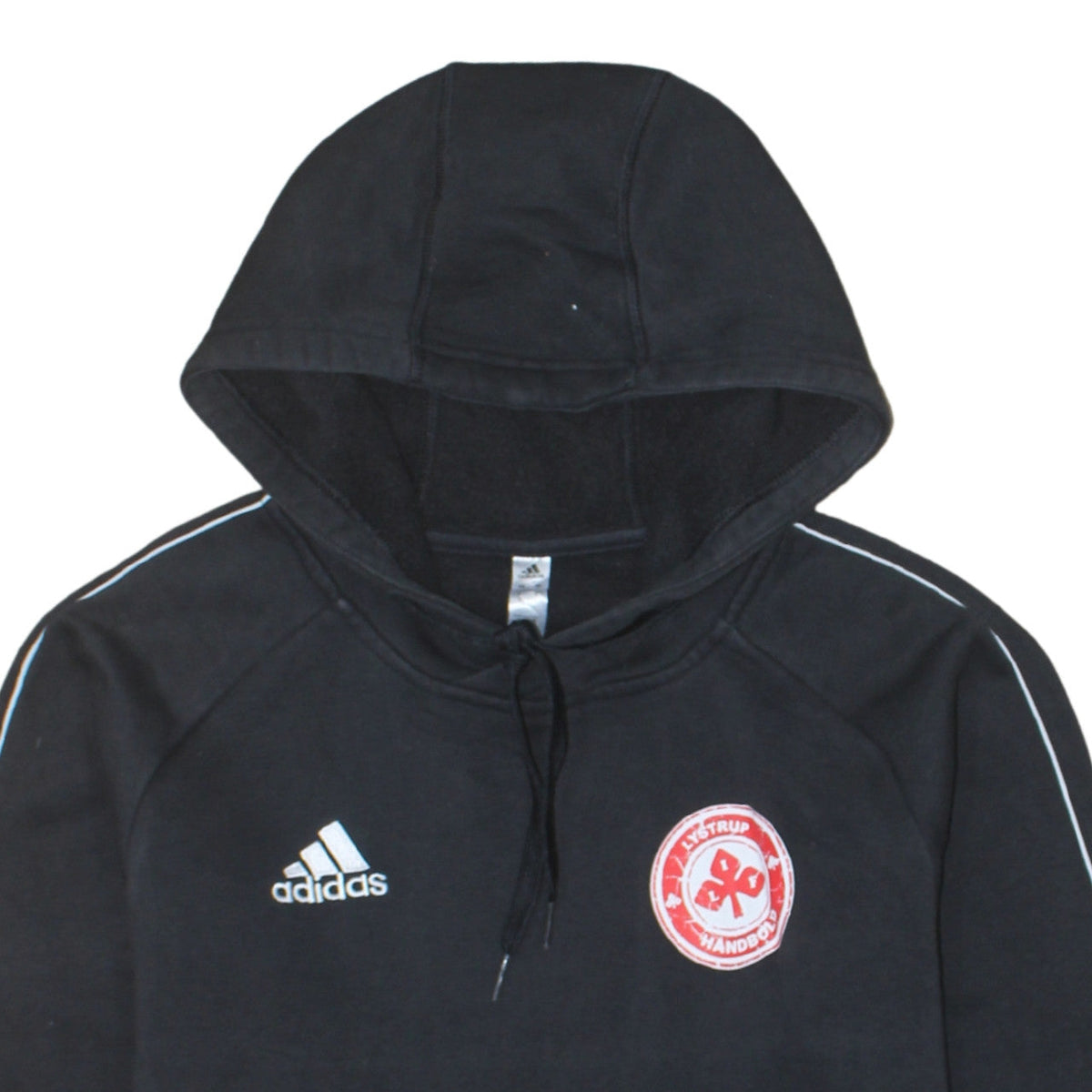 Adidas Men's Black Small Pullover Hoodie with Logo Sportswear