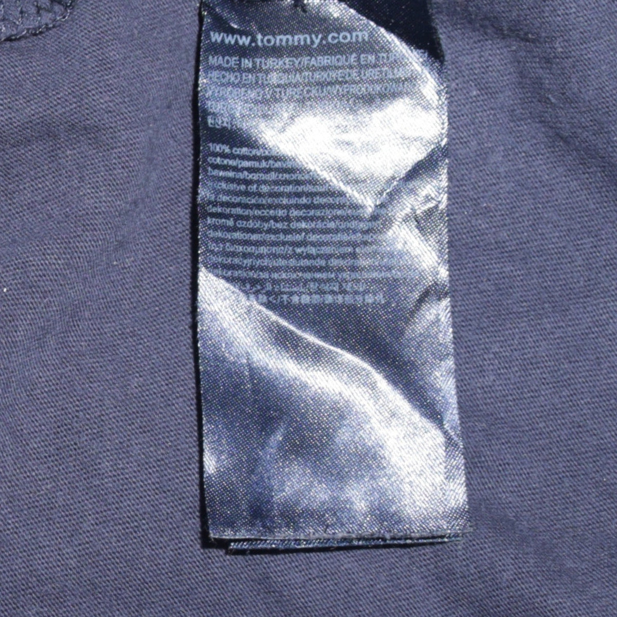 Tommy Hilfiger Denim Men's Blue Small Crew Neck Cotton T-Shirt