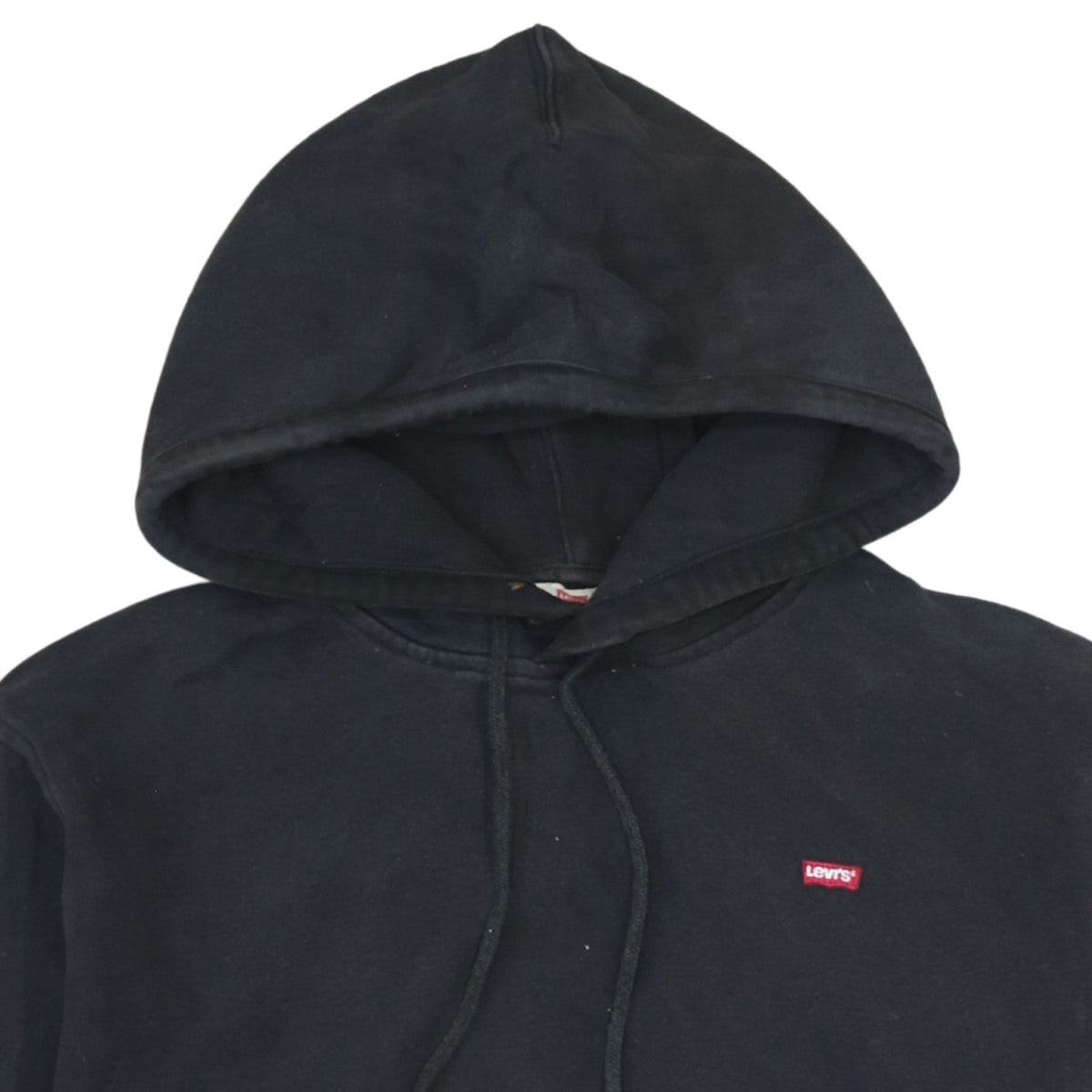 Levi's Womens Black XS Pullover Hoodie with Logo Taping