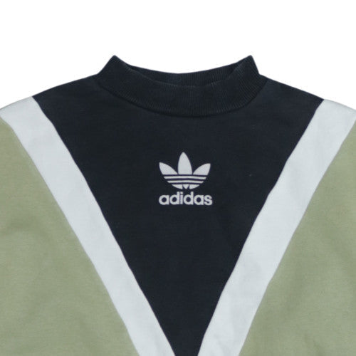 Adidas Women’s Green Sweatshirt Size 6 Logo Retro Pullover