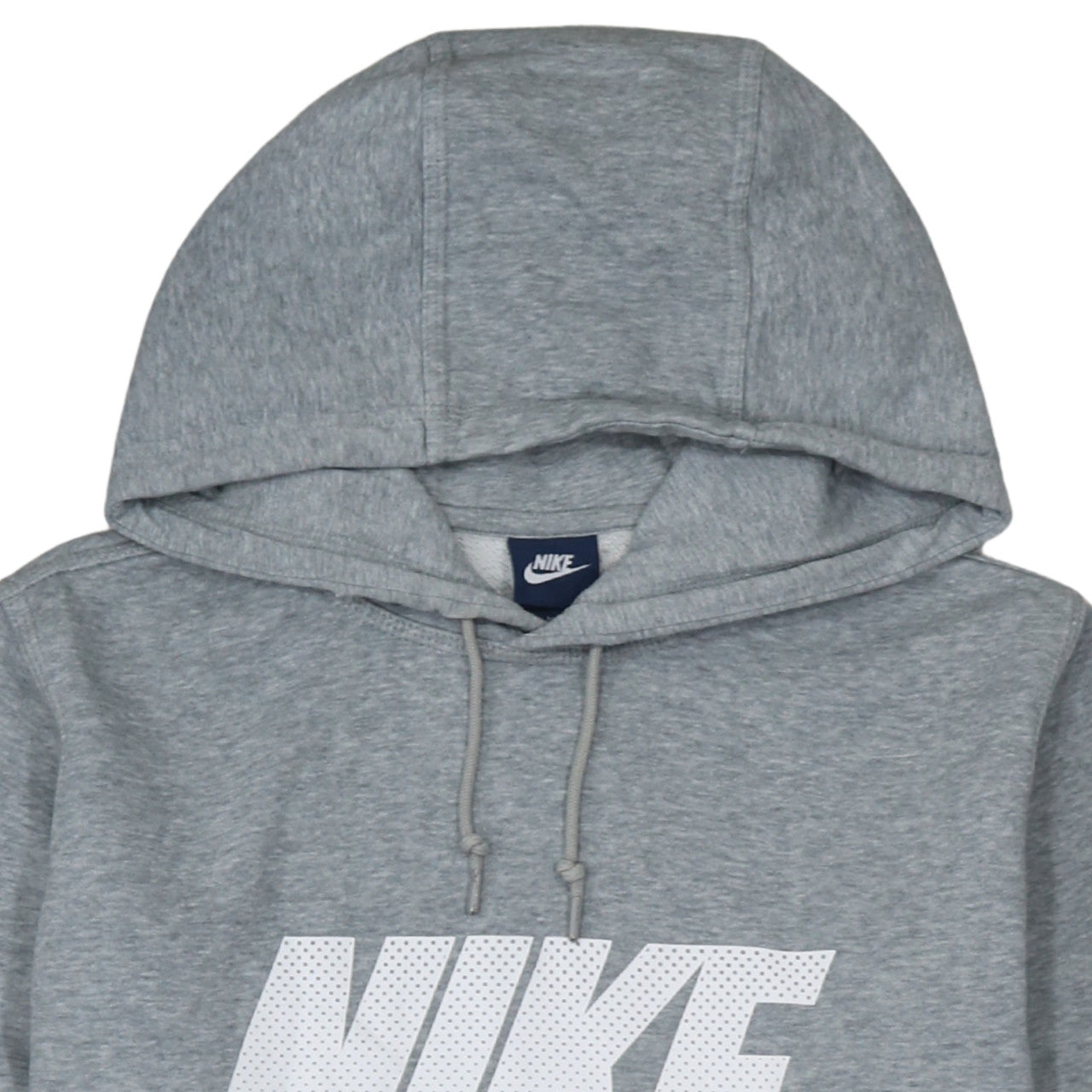 Nike Men's Grey Pullover Hoodie Medium Classic Logo Style