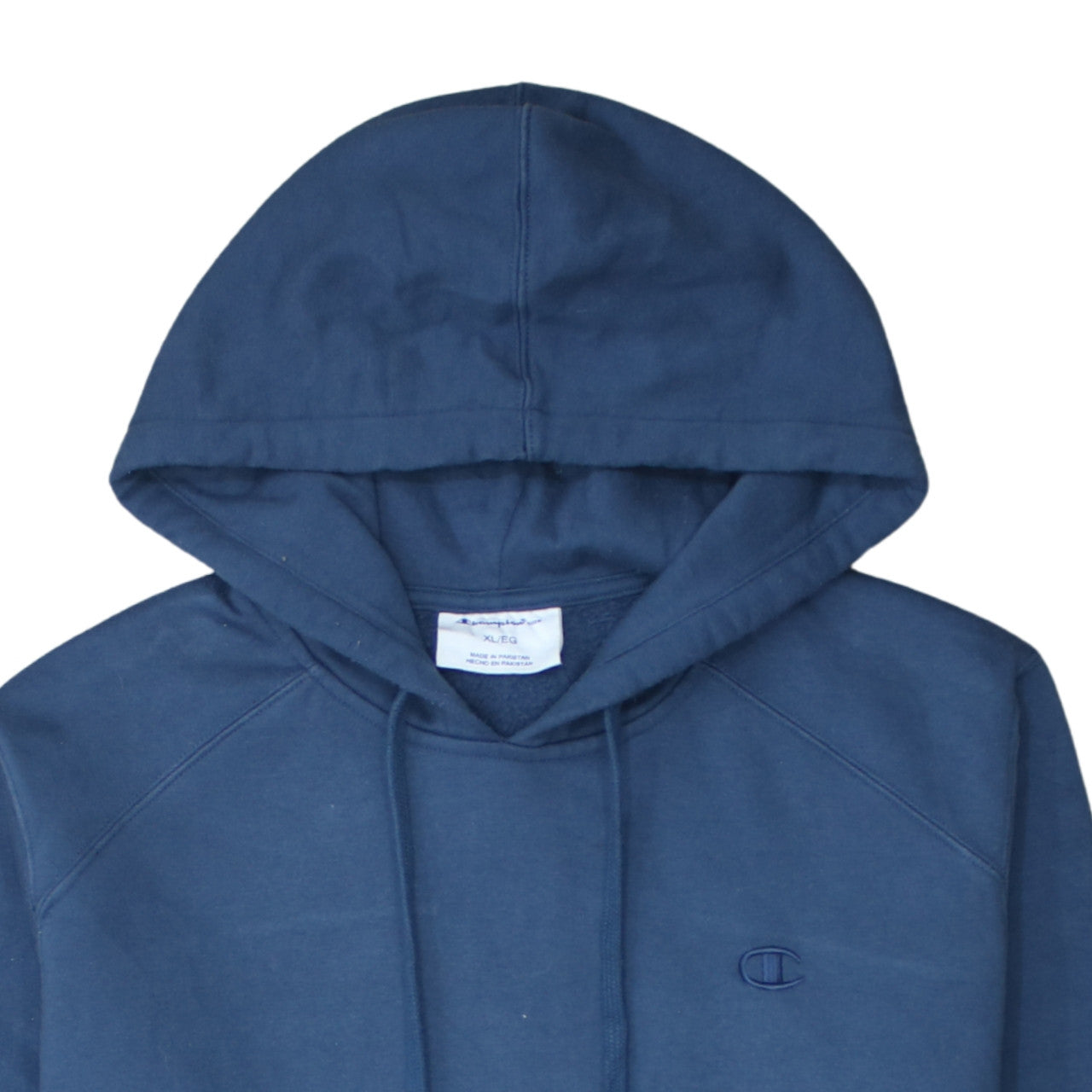 Champion Mens Blue XL Pullover Hoodie Fleece Sweatshirt