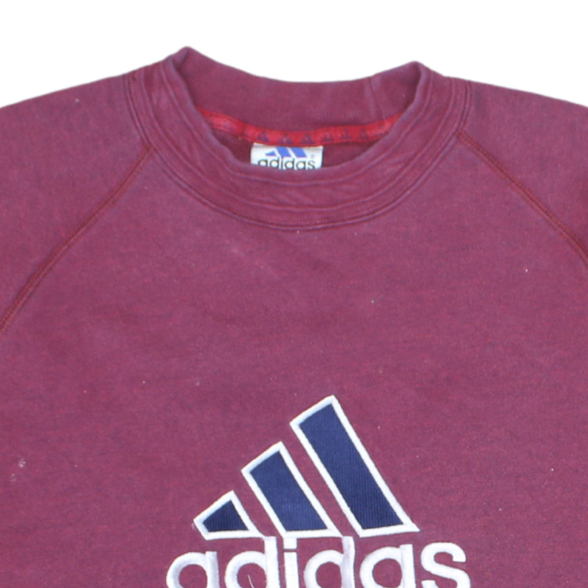 Adidas Men’s Purple Pullover Sweatshirt M Crew Neck Embroidered Logo