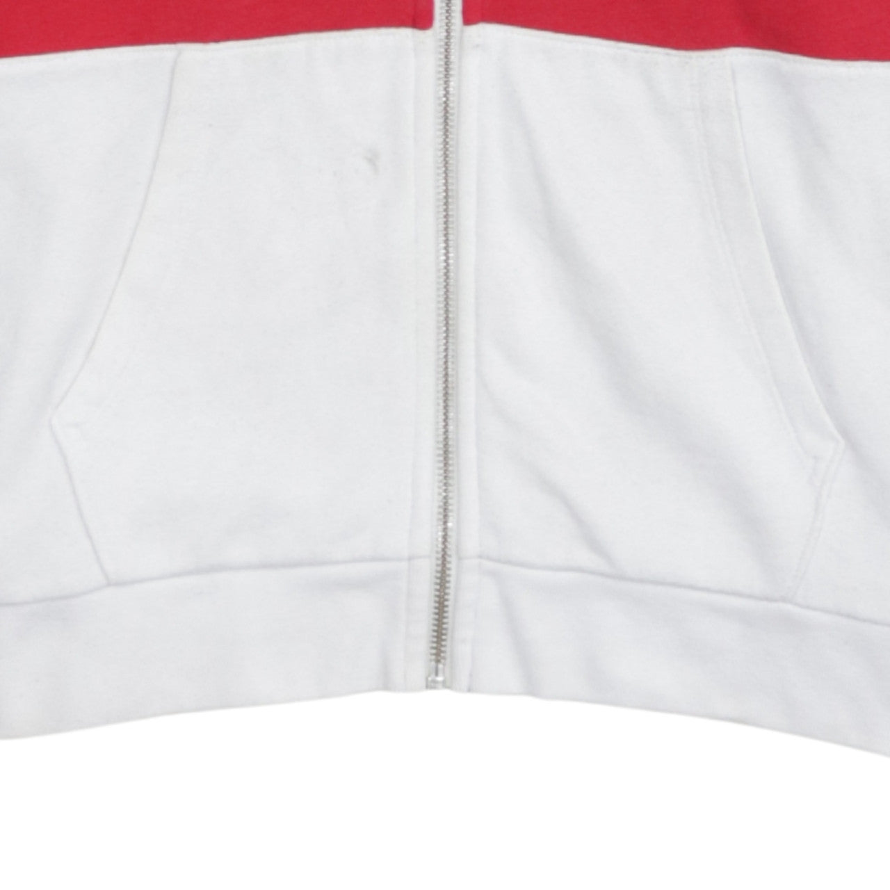 Levi's Womens Red Blue White Colourblock Full Zip Hoodie Size S