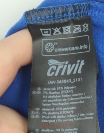 Crivit Boys Blue 1/4 Zip Sports Pullover Sweatshirt 11-12 Years