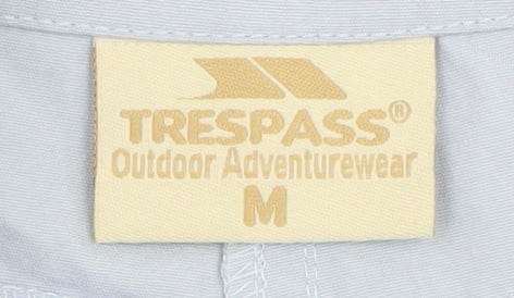 Trespass Mens Blue Cargo Shorts M Outdoor Lightweight Cotton
