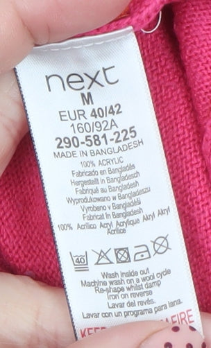 Next Petite Womens Multicoloured Crew Neck Pullover Jumper Size 12