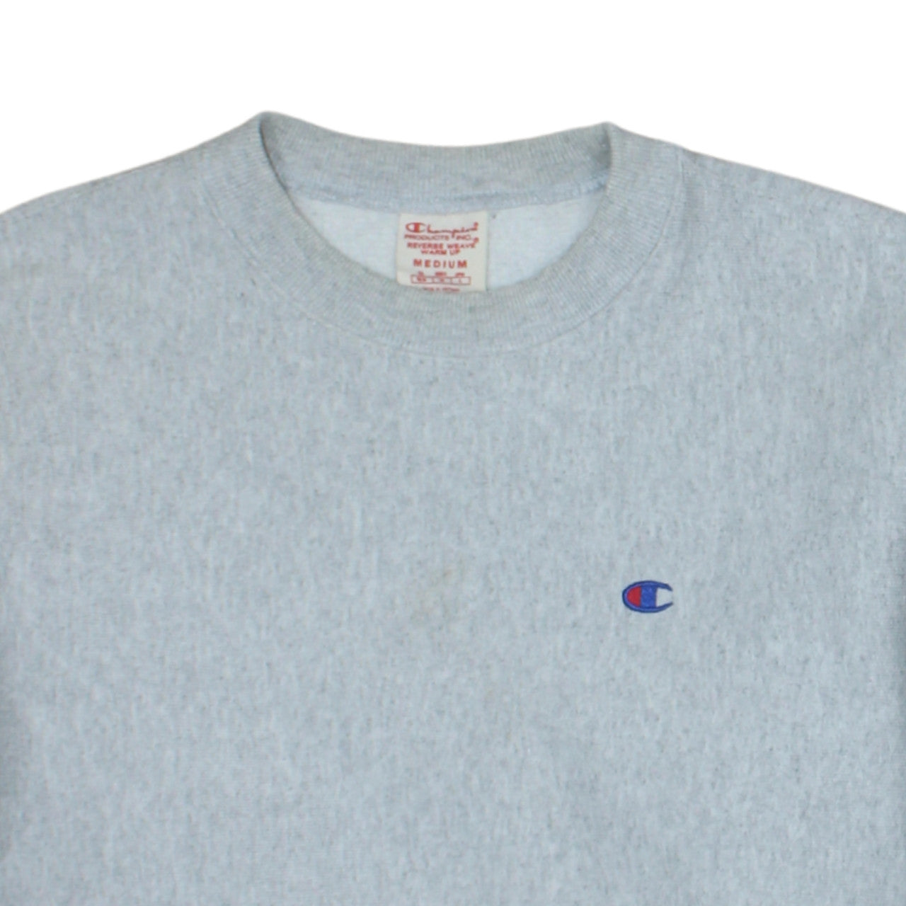 Champion Men's Grey Reverse Weave Crew Neck Sweatshirt Medium