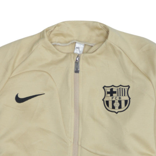 Nike Boys Beige Full Zip Barcelona Sweatshirt Size 14 Years