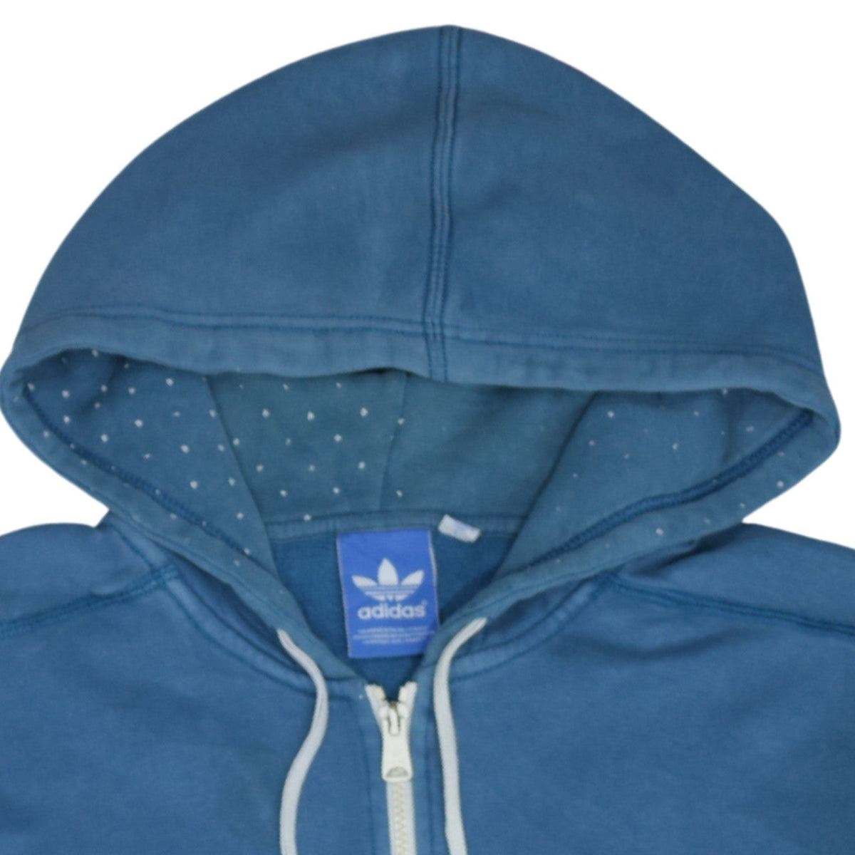 Adidas Men's Blue 1/2 Zip Hoodie Size L Logo Sportswear
