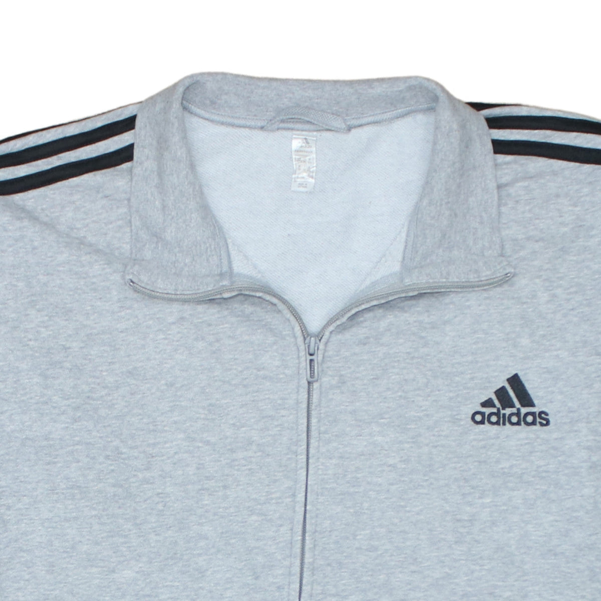 Adidas Mens Grey Full Zip Sweatshirt Size L Sports Style
