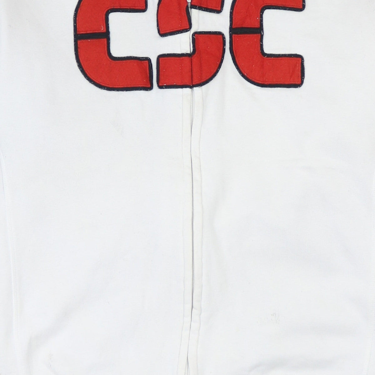 Kappa Mens White XL Full Zip Cycling Logo Sweatshirt