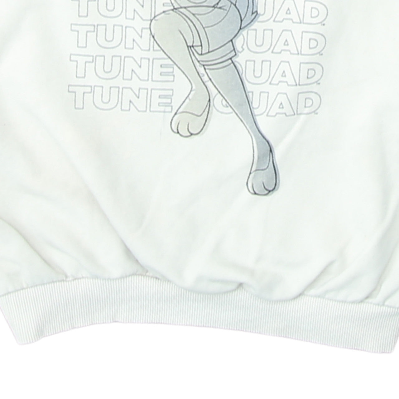 George Women White Lola Bunny Tune Squad Sweatshirt Size 8-10