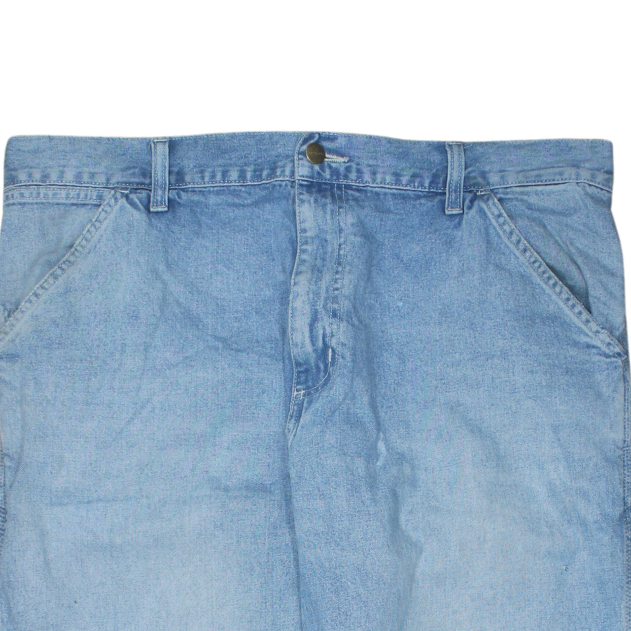 Carhartt Mens Blue 34x32 Straight Relaxed Fit Denim Jeans