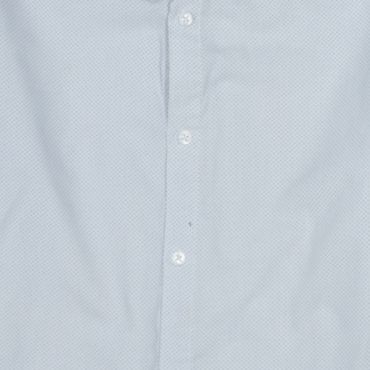 H&M Men's Blue Slim Fit Long Sleeve Polka Dot Button-Up Shirt Size S