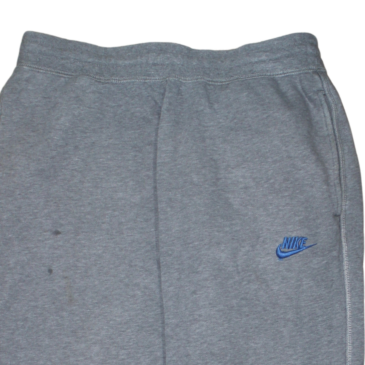 Nike Men's Grey M Fleece Sweatpants Regular Fit Elastic Waist