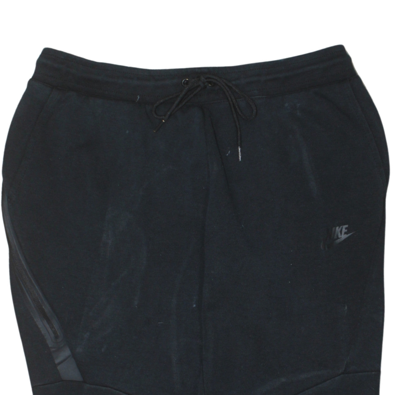Nike Men's Black Jogger Trousers M Cotton Blend Fleece
