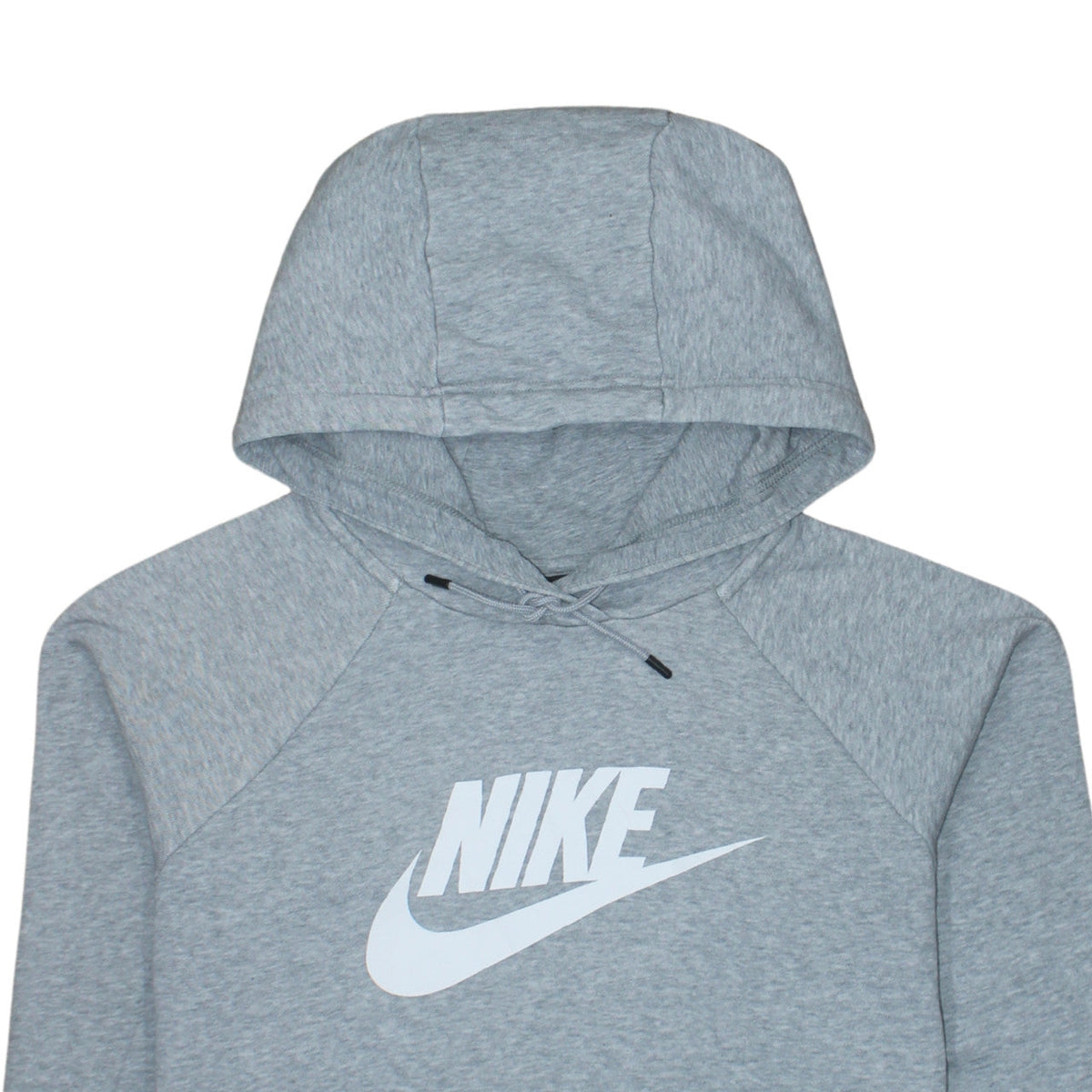 Nike Men's Grey Pullover Hoodie Medium Regular Fit Logo Sweatshirt