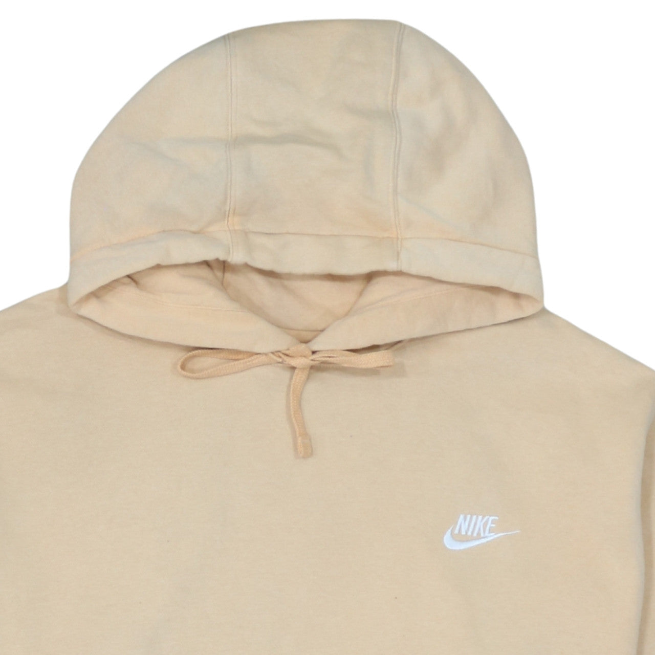Nike Women Beige Pullover Hoodie XL Cotton Blend Casual Hoodie