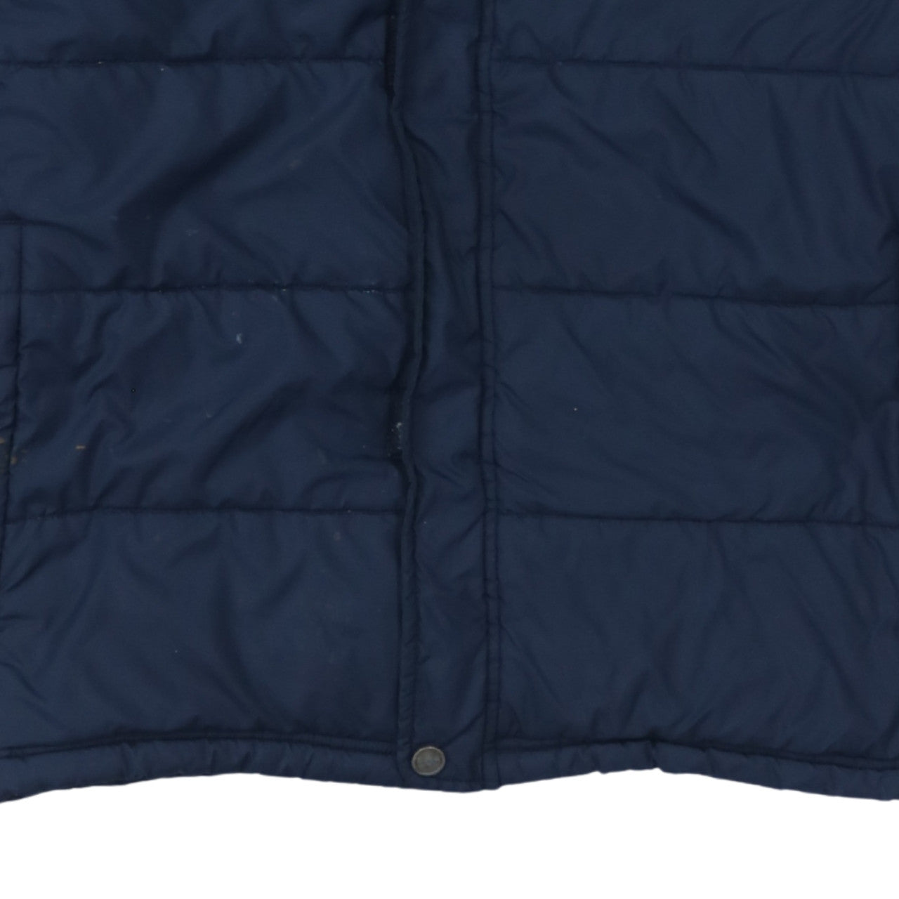 adidas Boys Blue Puffer Jacket 16 Years Winter Mid-Length Quilted Coat