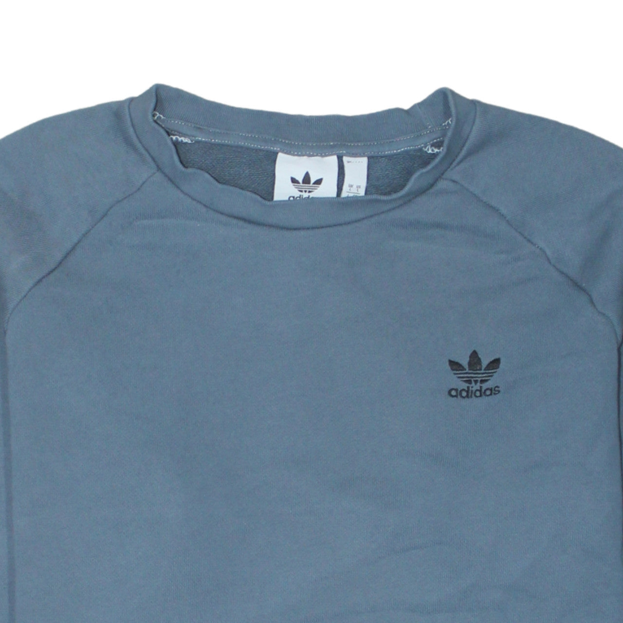Adidas Men's Blue Crew Neck Sweatshirt Size L Pullover Logo