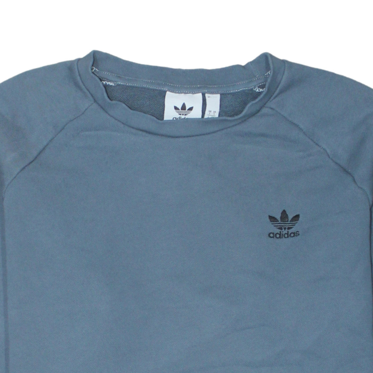 Adidas Men's Blue Crew Neck Sweatshirt Size L Pullover Logo