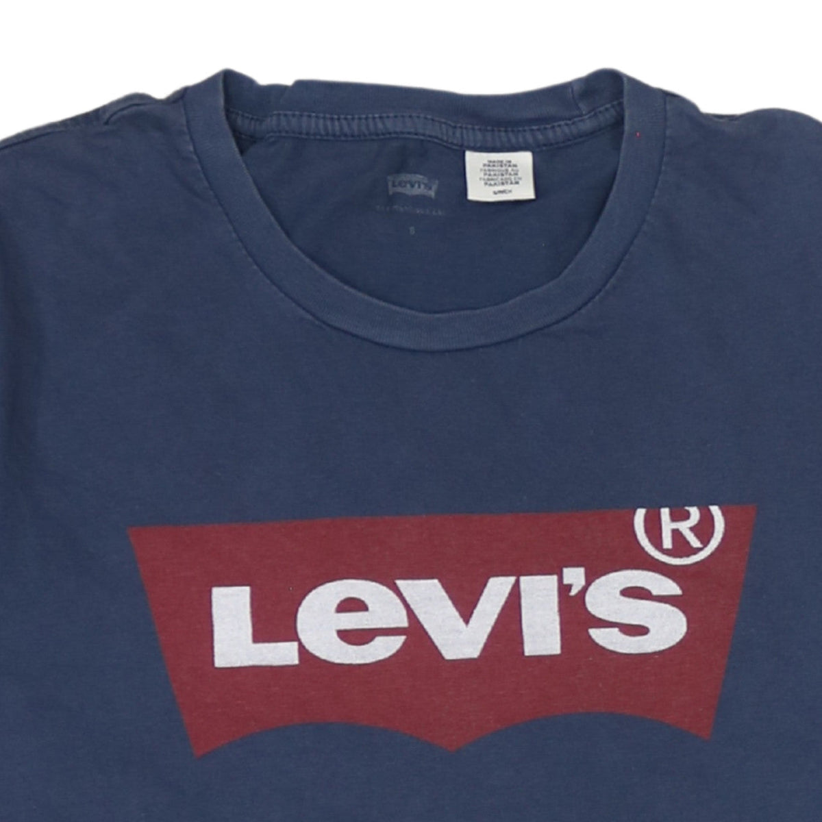 Levi's Men's Blue Graphic Logo Cotton T-Shirt Size S Regular Fit