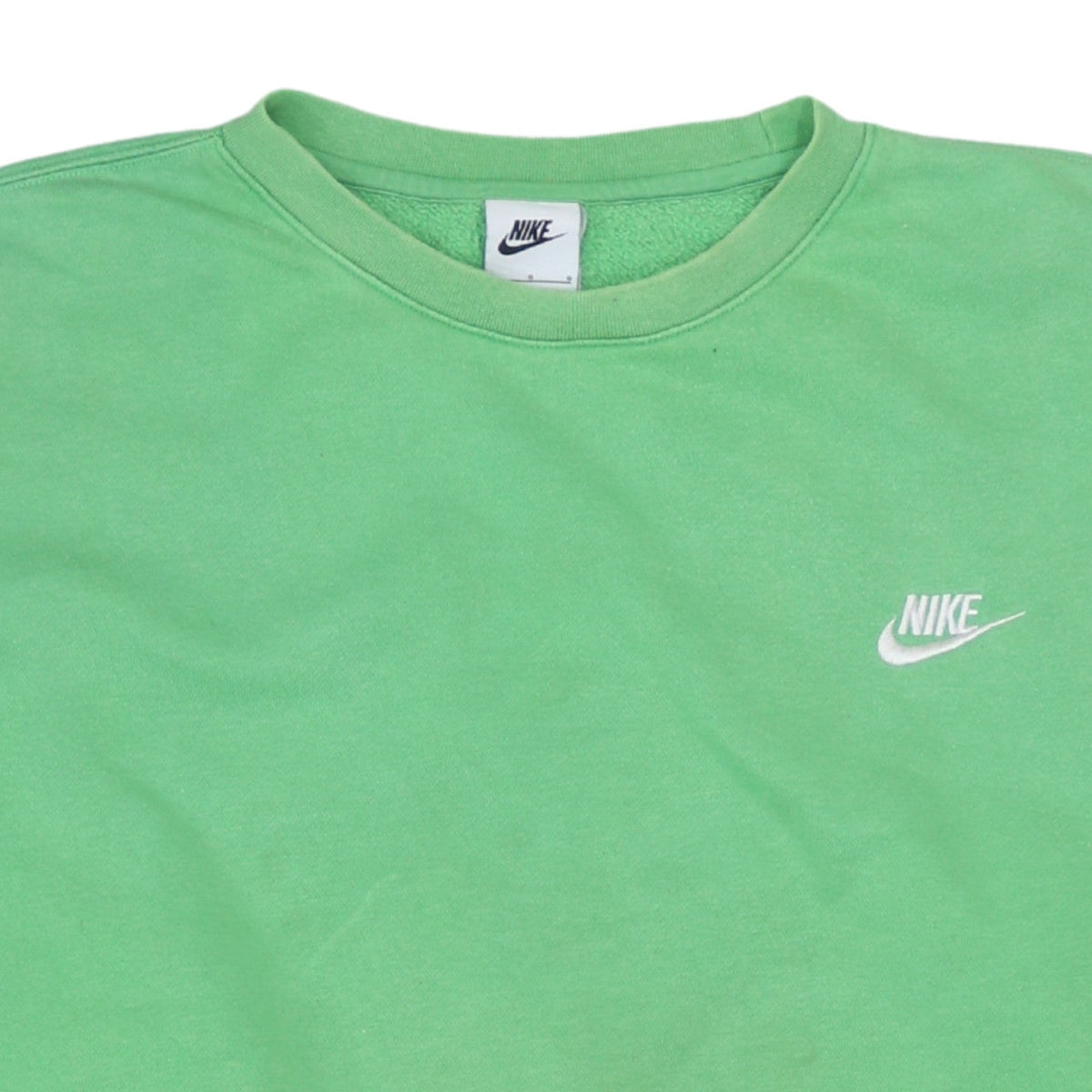 Nike Women's Green Pullover Sweatshirt L Crew Neck Casual Sportswear