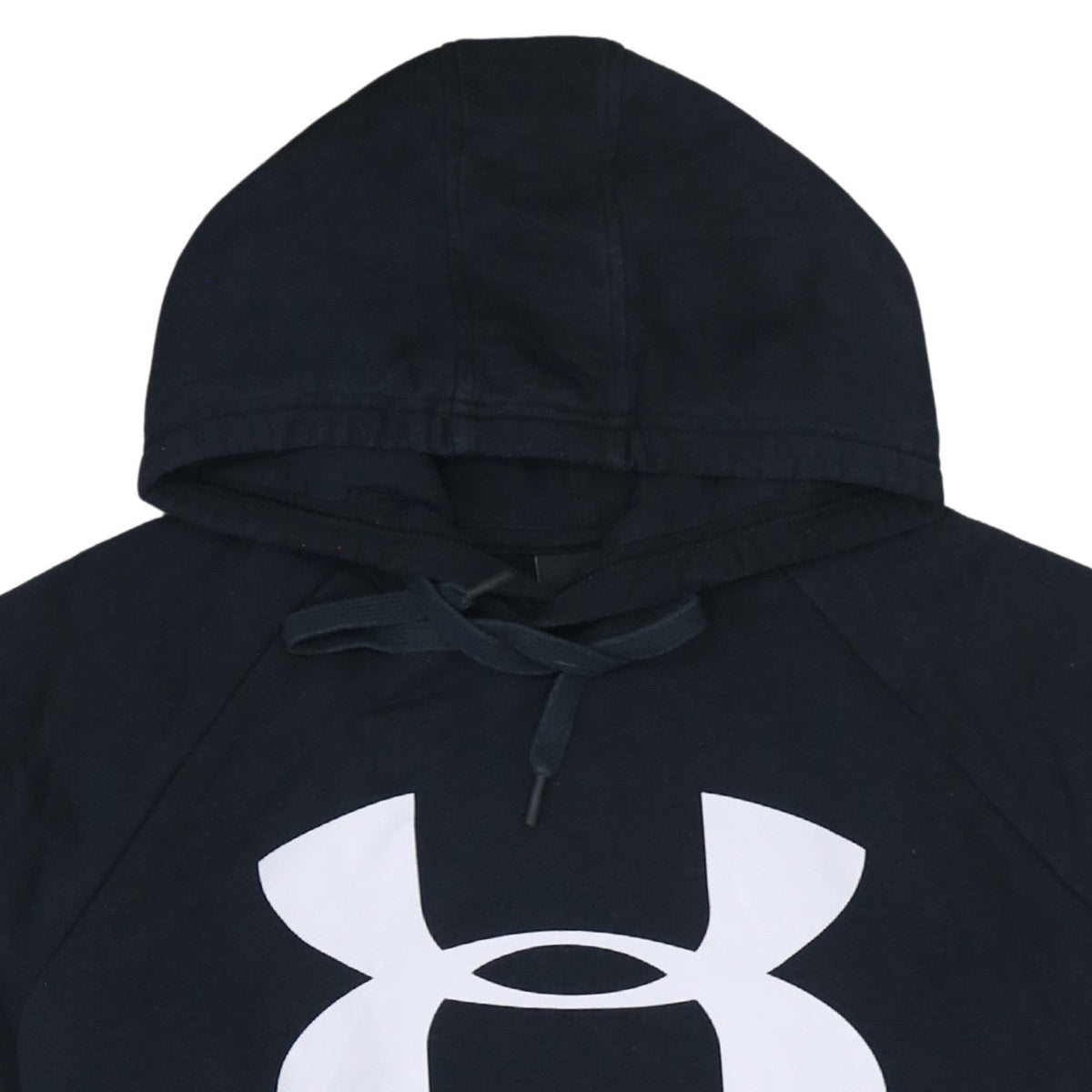 Under Armour Men Black Pullover Hoodie L Sports Fleece Graphic