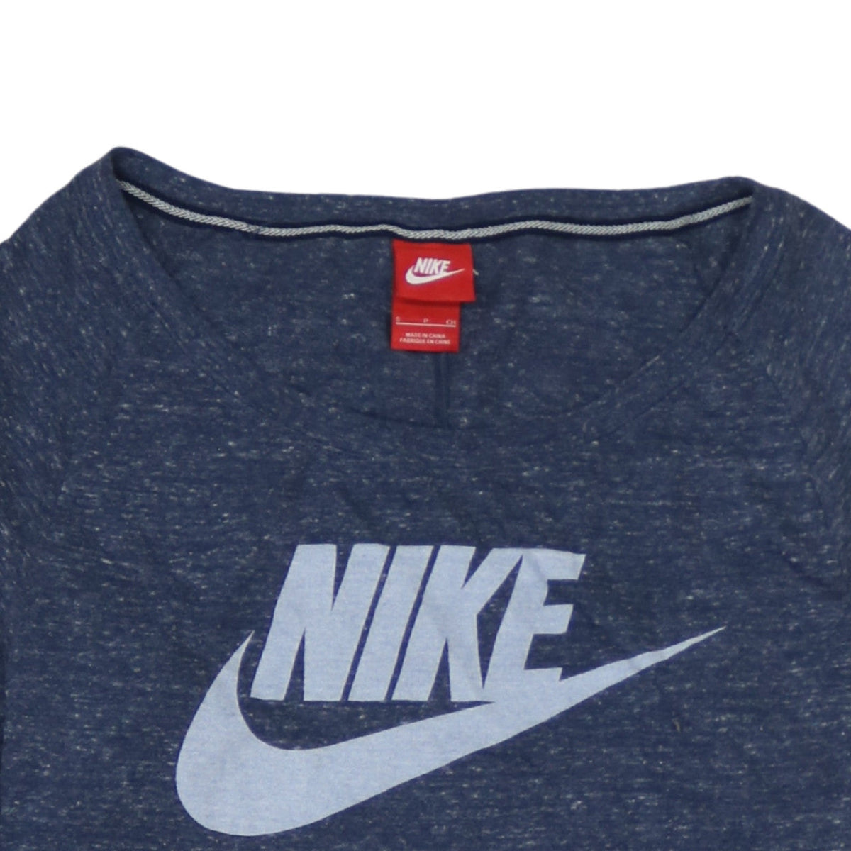 Nike Women Blue Scoop Neck 3/4 Sleeve Just Do It T-Shirt Size S